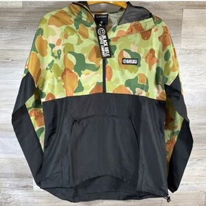 NWT Black Rifle Coffee Company Andorak Windbreaker in Frog Skin Camo